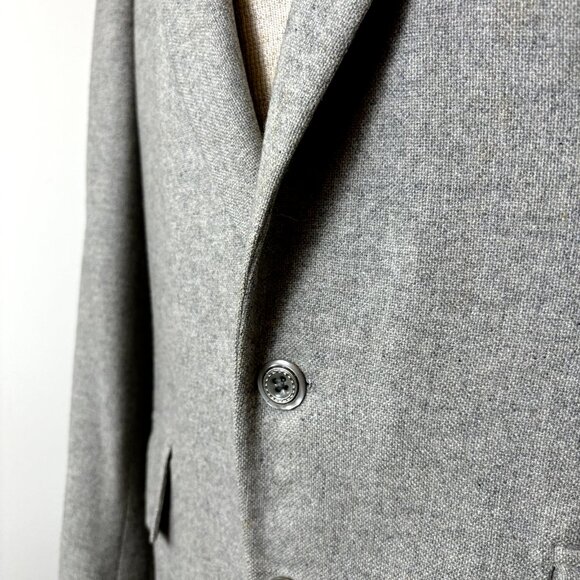 Pure Cashmere American Craftsmen 42 Sport Coat Gray Blazer Suit Jacket USA VTG - Picture 13 of 15